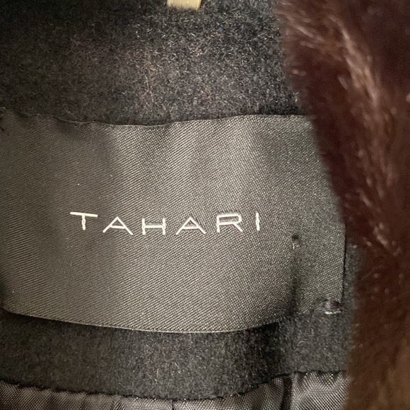 Tahari black coat - Picture 6 of 9